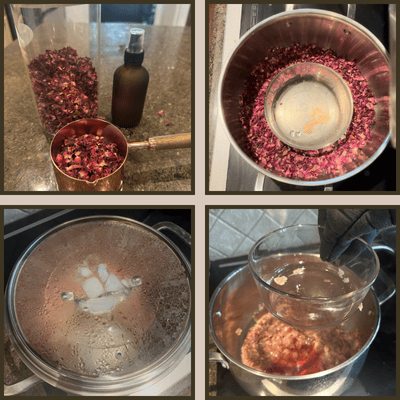 how to make rose water at home with dried rose petals